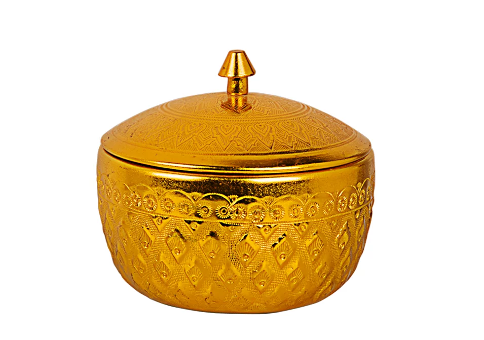 MRA  ALUM GOLDEN SUGAR POT 8CM