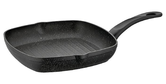 28CM GRILL PAN PAPILLA BLACK مقلاة شوي 28 سم اسود 
