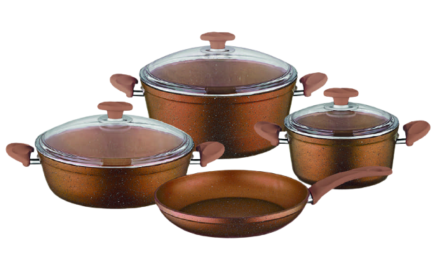 PAPILLA 7PC COOKING SET COPPER طقم سبع قطع 