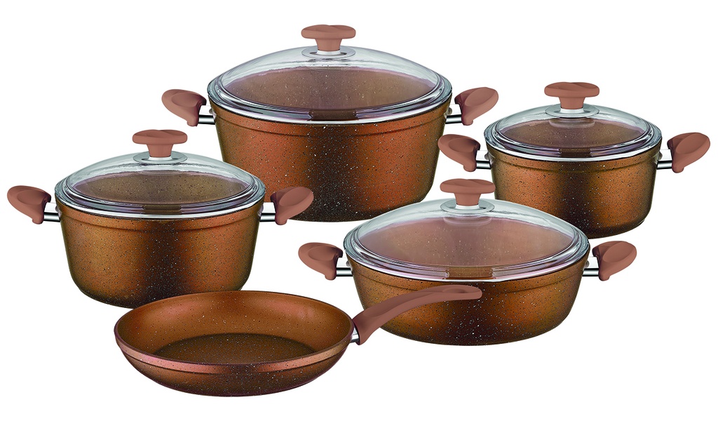 PAPILLA 9PC COOKING SET COPPER