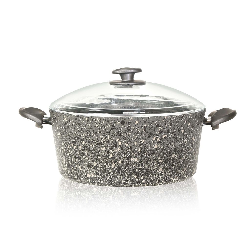 PAPILLA 28CM CASSEROLE GREY قدر 28 سم رصاصي 
