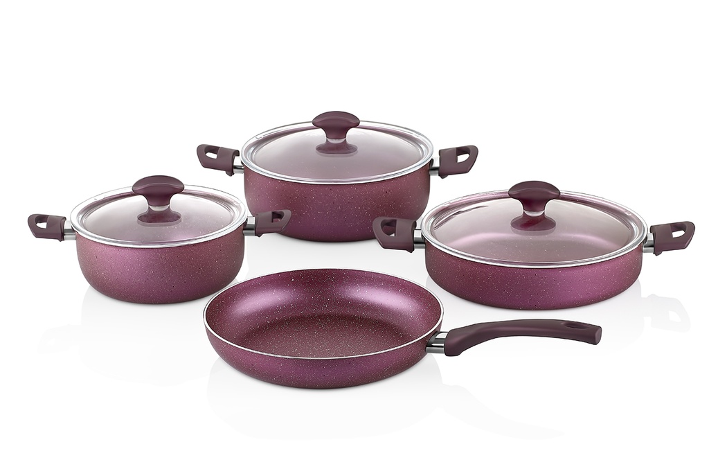 PAPILLA 7PC COOKING SET PURPLE طقم 7 قطع  بنفسجي 