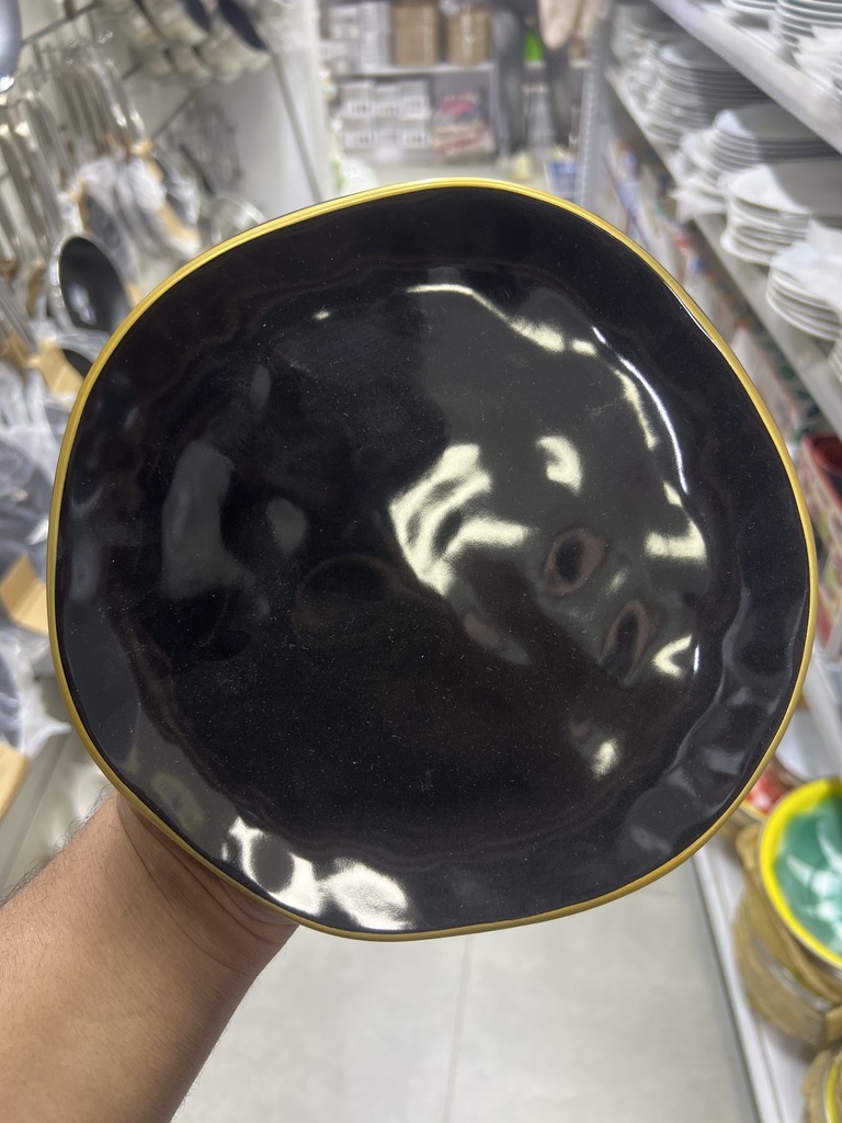 KERAMIKA BLACK PLATE 20CM