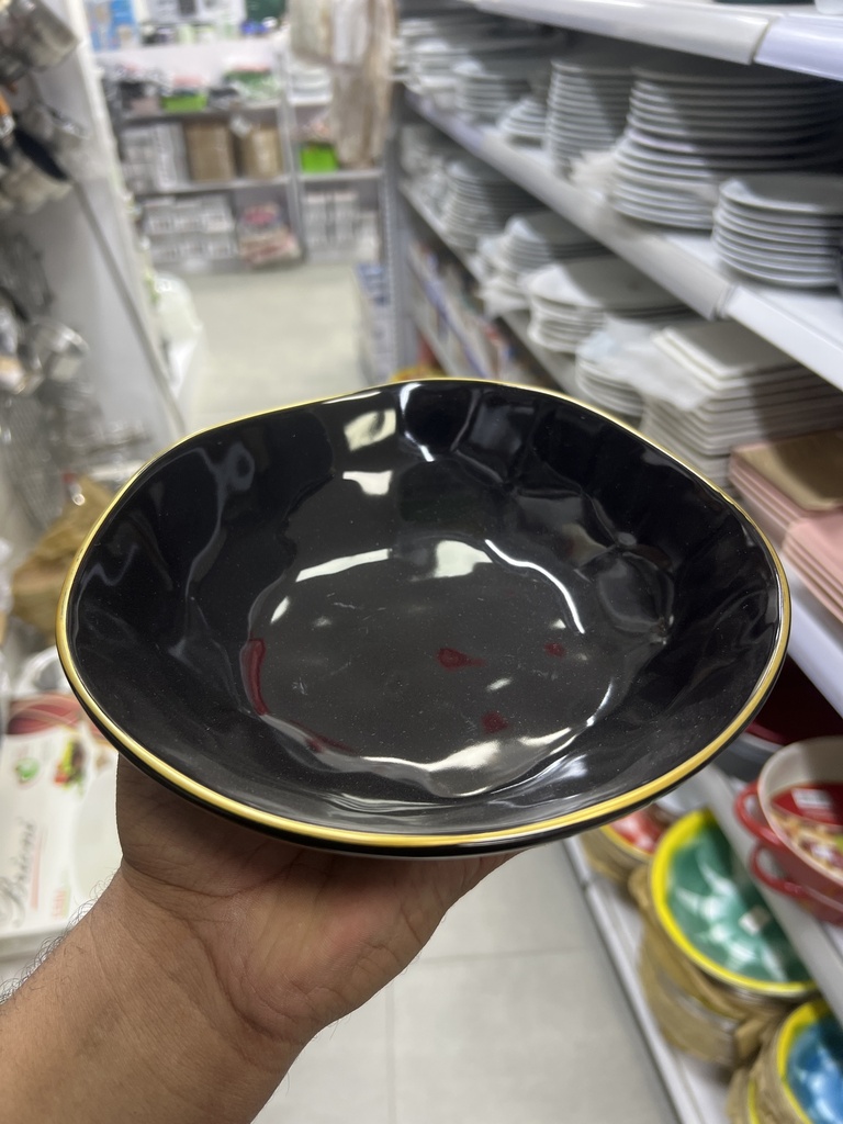 KERAMIKA BLACK BOWL 20CM