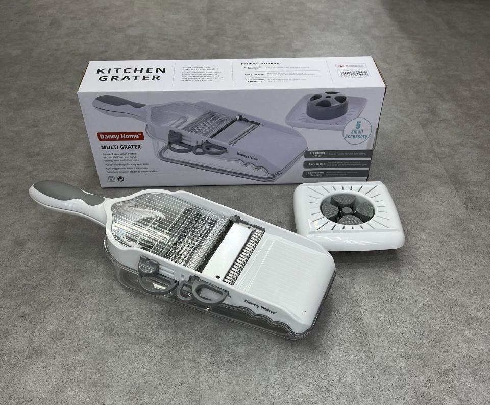 DANNYHOME DH-3427 GREY MULTI GRATER مقطاعة مبشرة للخضروات