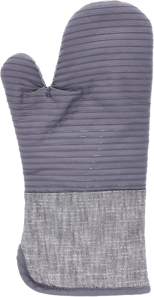 DANNYHOME DH-3447 GREY OVEN GLOVES LONG - قفاز داني هوم
