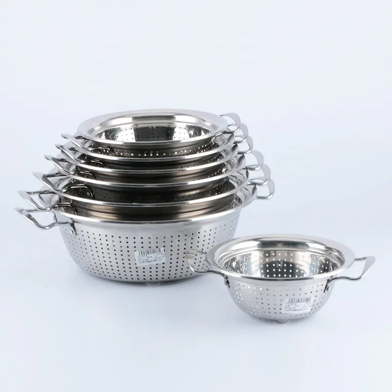19022-5 S/S STRAINER 28CM مشخال ستيل 