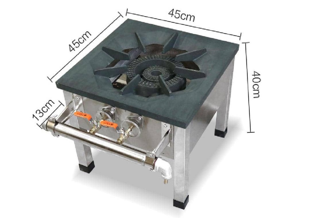 GS-1802 GAS STOVE45*45 - جولة ضغط عالي 45 سم  - 2 عيون