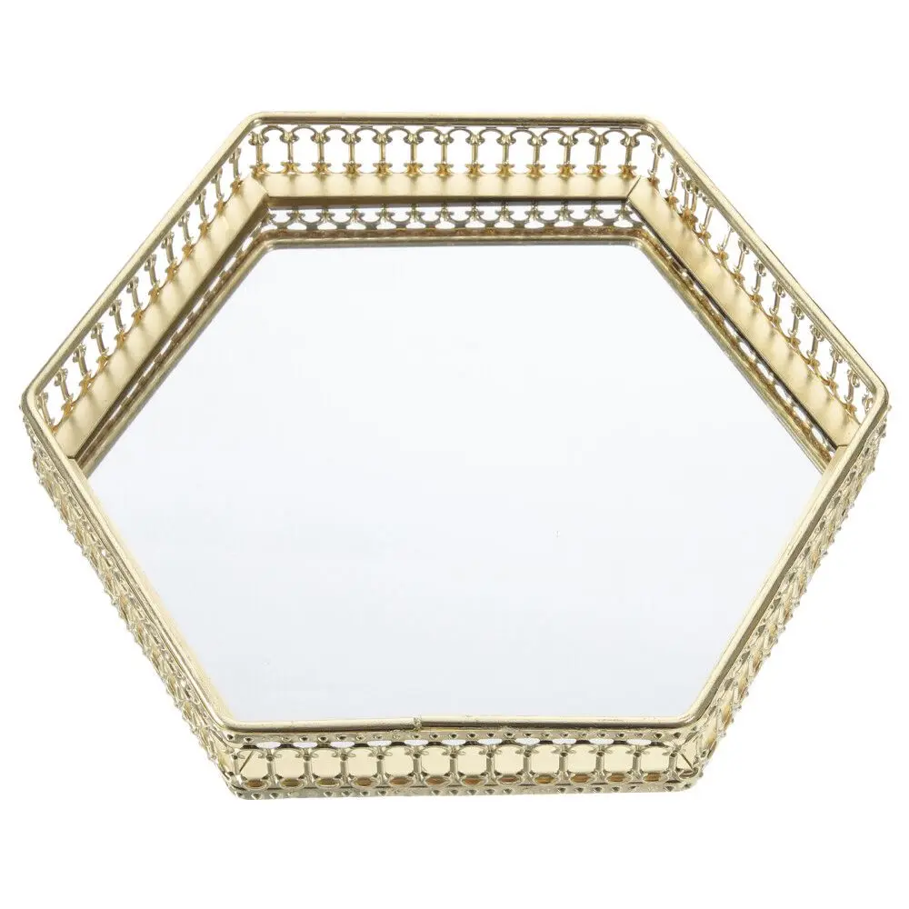 GOLDEN GLASS TRAY 2505DBPJ