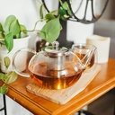 BKT-1000 GLASS TEA KETTLE 1000 غوري زجاجي