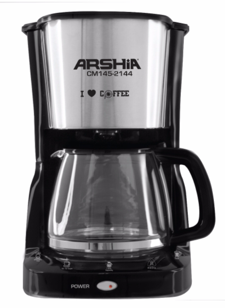 ARSHIA COFFEE MAKER 2144 BLACK محضرة قهوة سوداء ( اميركانو ) 