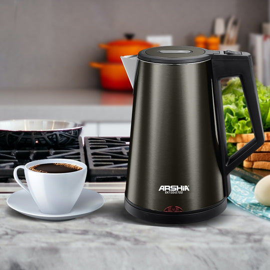 ARSHIA EK133-2722 SS EL. KETTL غلاية ماء ارشيا لون تاتينيوم 1.7 لتر 