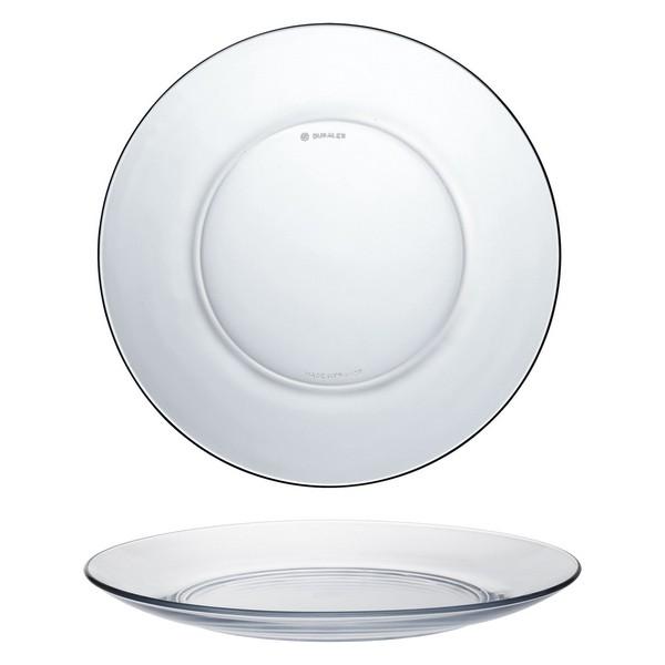 DLX. FLAT PLATE 19CM - DESSERT - صحن زجاجي للحلويات
