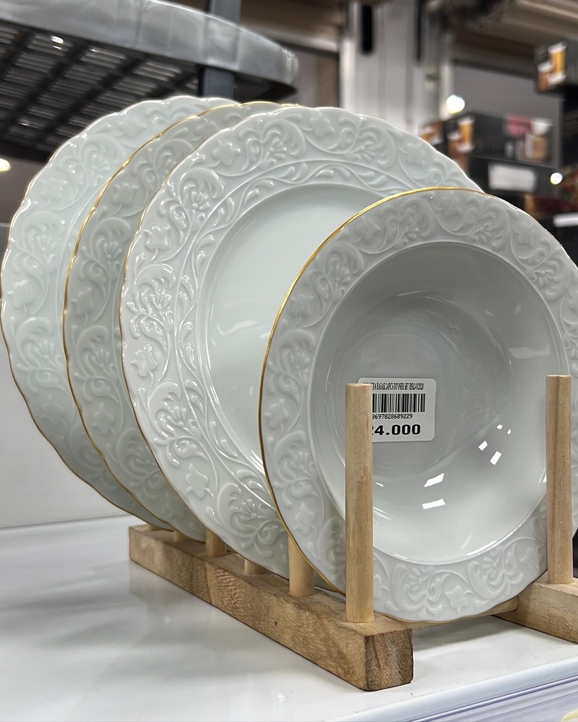KUTAHYA BASAK 24PCS BSK24Y2520 - -  طقم 24 قطعة ل6 اشخاص 