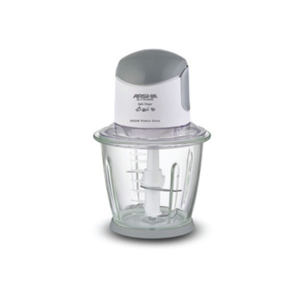 ARSHIA ELECTRIC CHOPPER 1.5 LTR EC116-2617 قطاعة ارشيا لون ابيض 500 واات  وعاء زجاجي