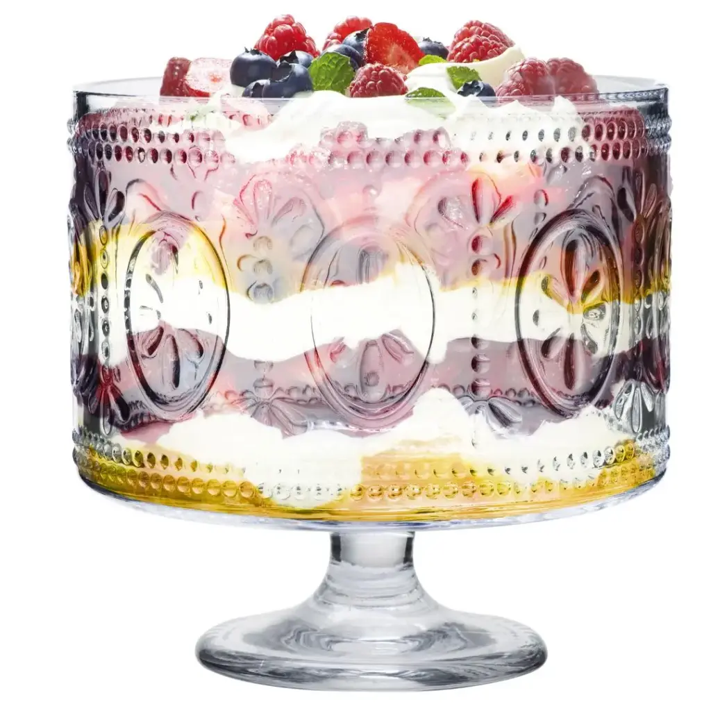 TB-100 ELEGANT TRIFLE BOWL W/FLOWER 20CM-TB21050 - وعاء الترايفل 