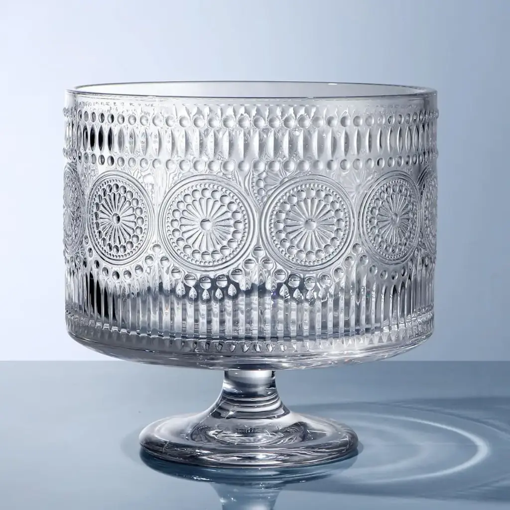 TB-300 ELEGANT TRIFIL BOWL W/FLOWER 20CM-TV0428 وعاء الترايفل