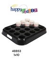 GR GLASS HOLDER SQUARE 20PCS 48853-  صينية توزيع الكاسات مستطيل