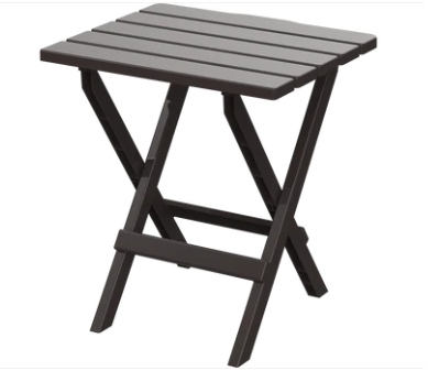 COSMO PORTABLE TABLE GREY - - طاولة قابلة للطي 50 سم لون رصاصي 
