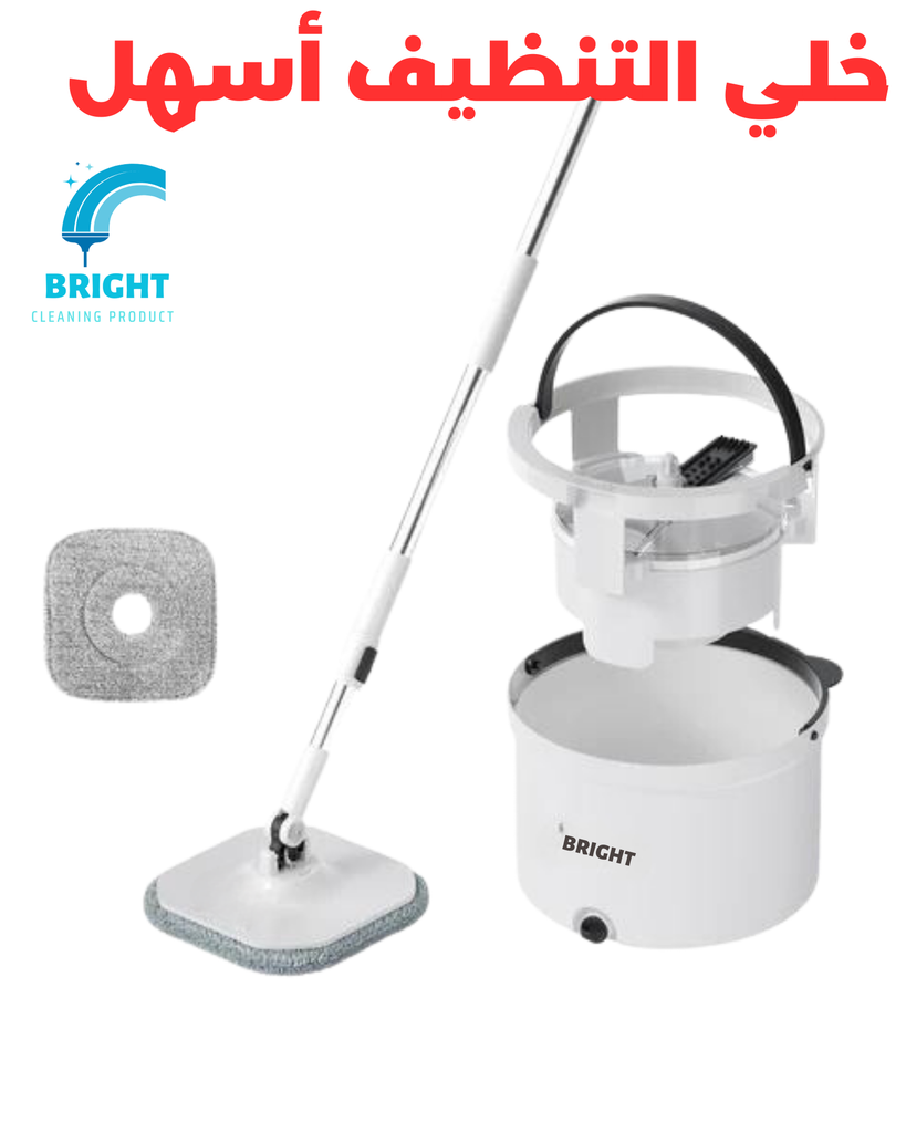 BRIGHT ROUND MOP360 W/BUCKET -  ممسحة برايت المطورة عرض