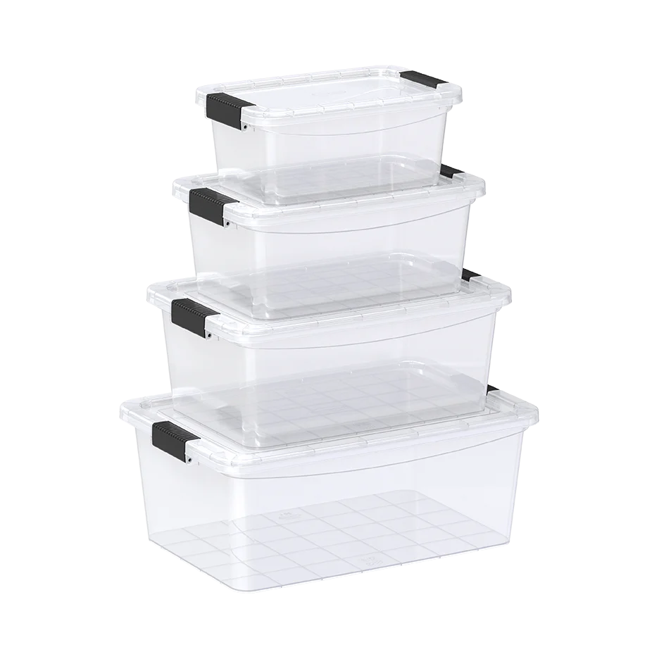 COSMO STORAGE BOX 5/8/13/20L SET NEW طقم البوكسات 