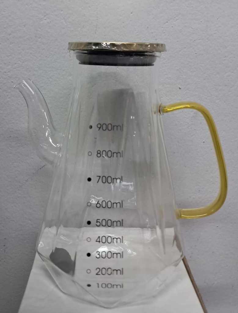 YT DIAMOND SHAPED OIL KETTLE 500ML -GLA15976