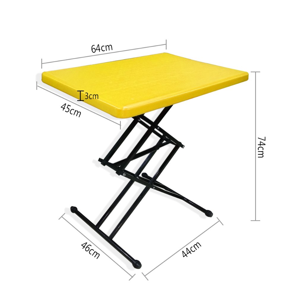 ADJUSTABLE HIGHT TABLE YELLOW 
- طاولة متعددة الأرتفاعات  
