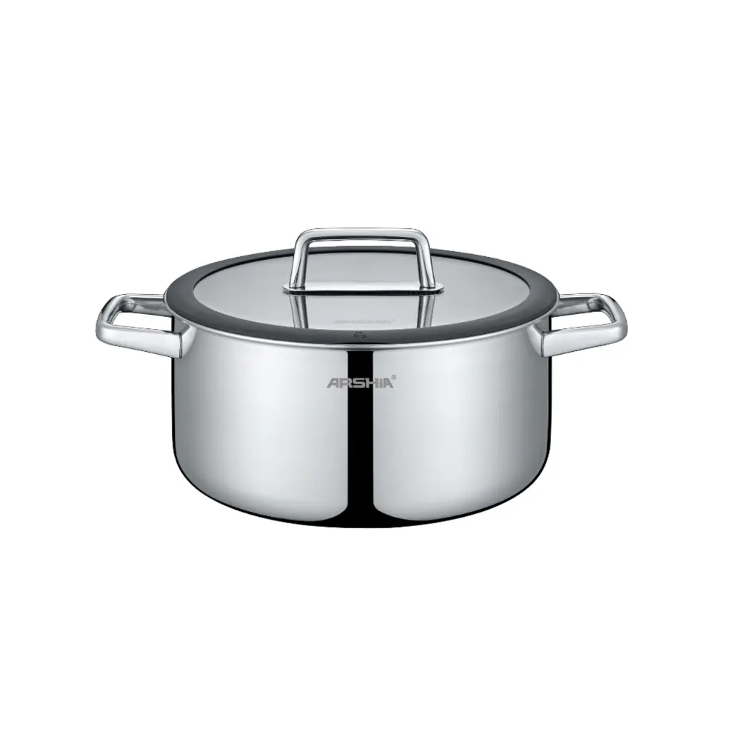 ARSHIA S/S NON-STICK CASSEROLE W/LID 20CM SS050-3169