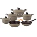 JEWEL GRANITE COOKWARE SET 12 PCS (Pot  20,22,24,28 cm + F.pan 26cm + Oventray28cm)