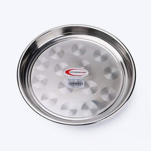 [08083431348] M.S S.STEEL ROUND TRAY 30CM