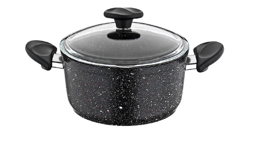 [8680539705731] PAPILLA 20 CM CASSEROLE BLACK قدر اسود20 سم 