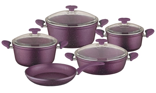 [8680539705946] PAPILLA 9PC COOKING SET PURPLE