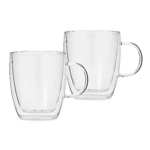 [6689004001577] DOBULE WALL CUP-1581 -250ML - كوب زجاجي دبل