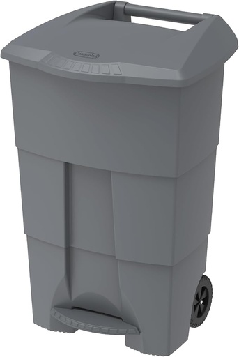 [6291048098850] COSMO. STEP ON WASTE BIN 125L حاوية مهملات مع دواسة و عجلات 