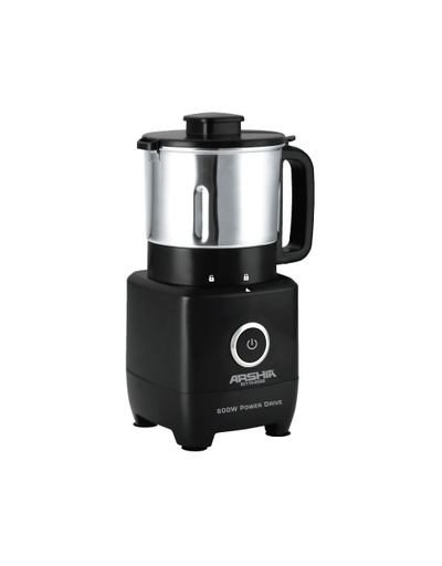 [4260672110520] ARSHIA EC110 COFFEE GRINDER مطحنة قهوة اسود 600 واات 