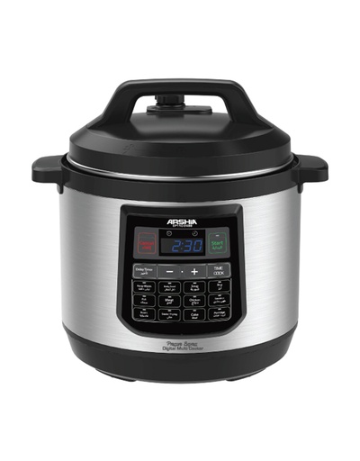 [4260672110100] ARSHIA COOKER 8LTR EP-110-2498 قدر ضغط كهربائي 8 لتر ستيل 