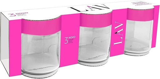 [8692952136078] LAV NOVO JAR SET 3PCS NOVS1