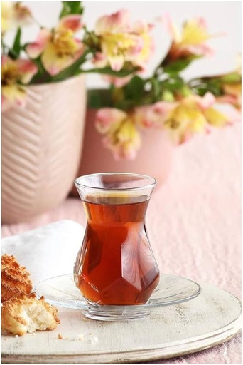[8692952190742] LAV ALYA 12PCS TEA SET ALYAS1 طقم استكانات شاي 