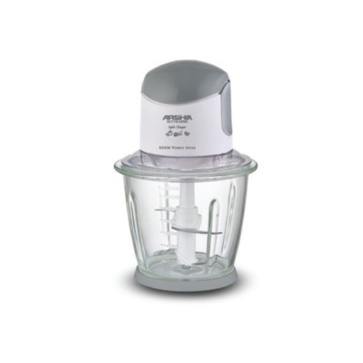 [4260672110742] ARSHIA ELECTRIC CHOPPER 1.5 LTR EC116-2617 قطاعة ارشيا لون ابيض 500 واات  وعاء زجاجي