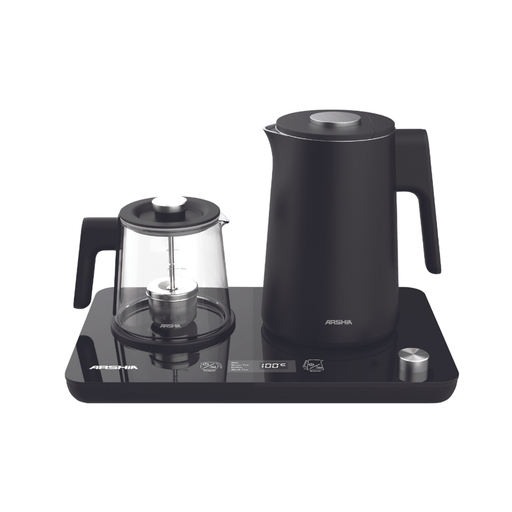 [4260672117246] ARSHIA 2 IN 1 ELECTRIC KETTLE T050-3192 غلاية و محضرة شاي