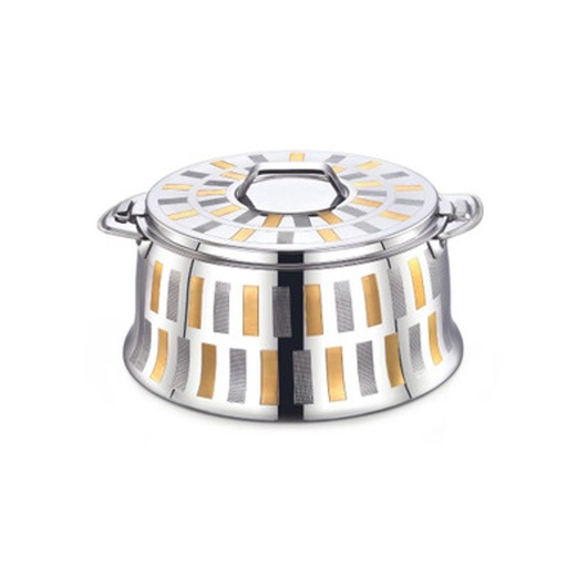 [4260672112463] ARSHIA HOTPOT 5000ML LINE DESIGN HP118-2736 حافظة حرارة ستيل 