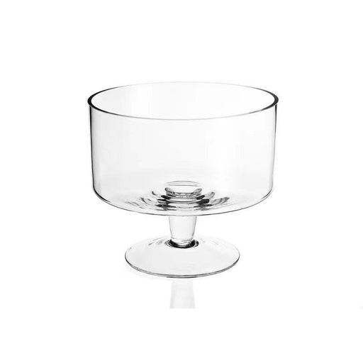 [6689004099020] ELEGANT TRIFLE BOWL CLEAR 19X19 CM وعاء الترايفل اليجنت TB-250