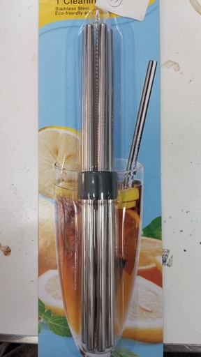 [6901301009515] YT VOCEN DRINKING STRAWS 6PCS W/BRUSH WL-100951