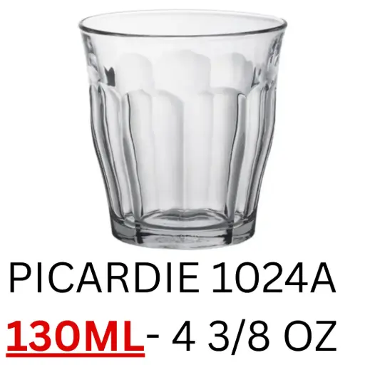[3550190500981] DURALEX PICARDIE 130ML- 4 3/8 OZ 1024A - اكواب بيكاردي130 ملل