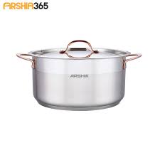 [4260672115792] ARSHIA S/S CASSEROLE 28CMCOPPER HD SS014-2977  قدر ارشيا ستانلس ستيل بمقبض نحاسي 