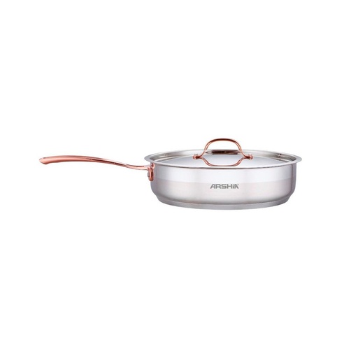 [4260672115815] ARSHIA S/S FRYPAN 24CM COPPER HD SS014-2979  مقلاة ارشيا ستانلس ستيل بمقبض نحاسي 