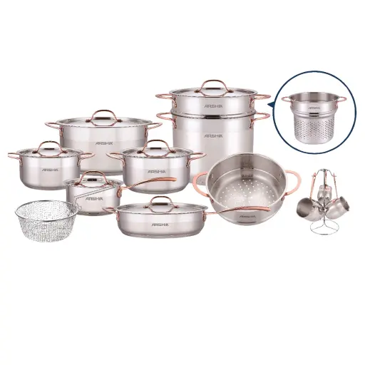 [4260672118793] ARSHIA S/S 19PC COOKWARE SET SS360-3278