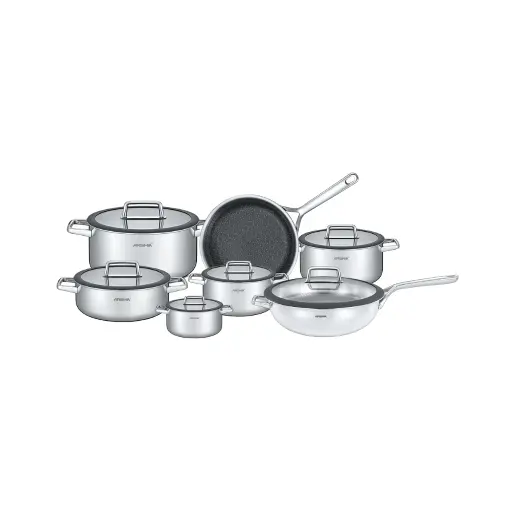 [4262473050012] ARSHIA S/S NON-STICK COOKWARE SET 13PCS SS050-3343