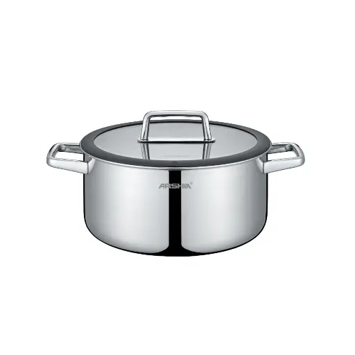 [4260672117666] ARSHIA S/S NON-STICK CASSEROLE W/LID 24CM SS050-3170