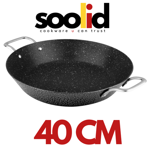 [8905531013920] RGF-40 SOLID GRANITE ALUMINIUM PAELLA PAN 40CM- مقلاة بيدين روكي جرانيت 40 سم